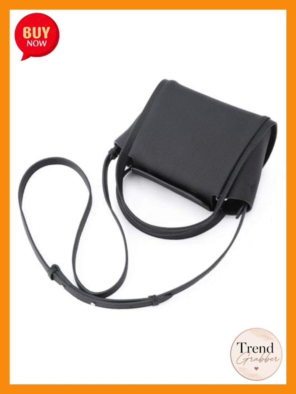 Genuine Top Grain Leather Mini Tote Bag with Crossbody Strap - Picture 5 of 6